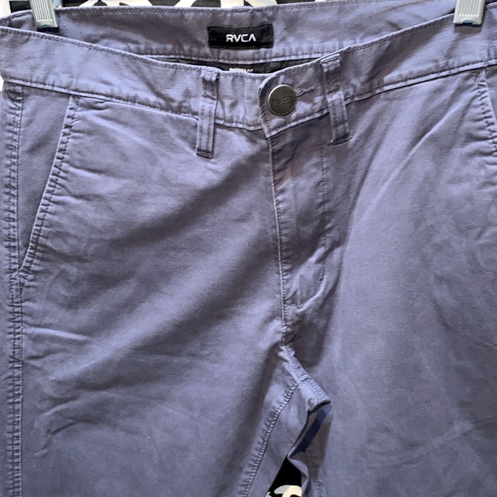MEN RVCA BLUE CHINO PANTS SZ 28